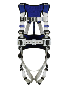 3M DBI-SALA ExoFit X100 Comfort Construction Positioning Safety Harness, Back/Hip D-Ring, Quick-Connect - Large - 1401052