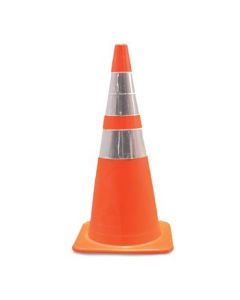 TRAFFIC CONE, 36" TALL WITH 4" & 6" REFLECTIVE COLLAR ORANGE BASE 10 LBS - 03-500-06O