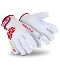 HexArmor Cut And Puncture Resistant Thermal Leather Work Gloves | Chrome SLT Series 4063 | Medium