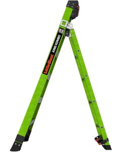 KING KOMBO Industrial, 6' - ANSI Type IAA - 375 lb/170 kg Rated, Fiberglass 3-in-1 All-Access Combination Ladder with GRIP-N-GO Single-Hand Release Hinge,  QUAD POD, GROUND CUE, and Heavy-Duty Feet, **This product only  pickup13906-072