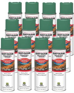 Rust-Oleum Industrial Marking Paint M1400, 17 oz.  Safety Green. CASE OF 12 