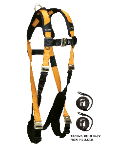 Journeyman FLEX Steel Harness with 1 Back D-ring; Quick Connect Legs and Chest - 7021QC