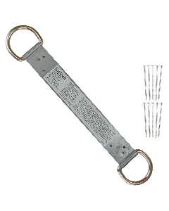 double d-ring permanent roof anchor