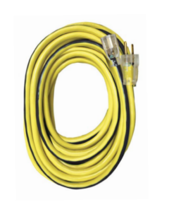 Voltec, 10/3 AWG SJTW Extension Cord, Yellow, 100 ft, Lighted End