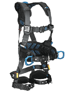 FallTech FT-One® 3D Construction Belted Full Body Harness, Tongue Buckle Leg Adjustments - 8127B