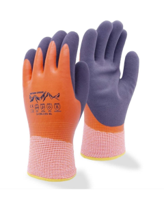 Seattle Glove- Sandy microfoam latex coated palm, thermal liner, cut level A4, orange