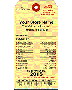 fire extinguisher tag 