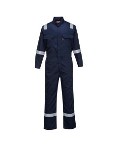 Portwest FR94 Men's Bizflame 88/12 Iona FR Fire Resistant Reflective Coveralls Navy, FR94NARXXL, XX-Large