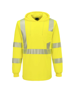 Portwest L042 Hi-Vis Lightweight Hooded T-Shirt - Yellow/Lime
