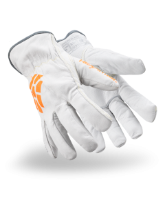 HexArmor Chrome SLT 4061 Leather Work Gloves | ANSI A5 Cut Resistant | Durable Goatskin Leather Palm