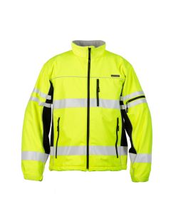 Kishigo Hi-Vis Premium Black Series Soft Shell Jacket Class 3 Lime- JS137