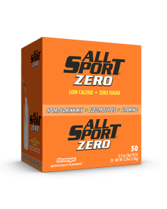 All Sport Powder Hydration Sticks | Zero Calorie | Performance Electrolyte Drink Mix | Sugar Free | 2x Potassium | Orange | 3 grams (50 Count