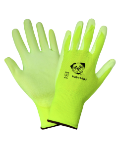 Global Glove PUG11 Polyurethane/Nylon Glove, Work, White (Pack Of 12) (Large) PUG-11-9(L)