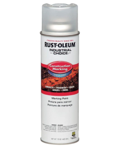 Rust-Oleum INDUSTRIAL CHOICE M1400 Water-Based Construction Marking Paint, Clear 17 oz 