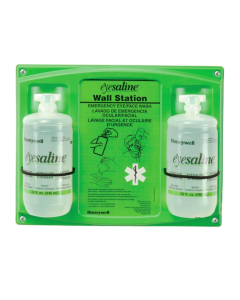 Honeywell 32 Ounce Bottle Eyesaline® Double Bottle Eye Wash Wall Station