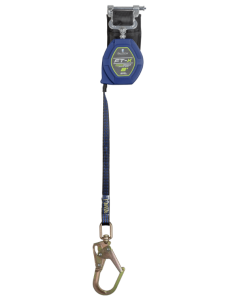84108SP0 - 8' FT-X® EdgeCore™ Class 2 Leading Edge Personal SRL-P, Single-leg with Steel Swivel Mini Rebar Hook