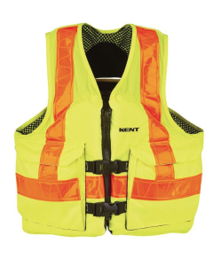 Hi-Vis Mesh Deluxe Life Vest Class 2, opening in back for "D" ring- 2XL 150800-410-060-15	