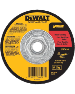 10 PACK DeWalt 4-1/2" Metal Grinding Wheel Type 27 DW4523