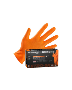 Astro-Grip 66474 Powder-Free Exam Grade Nitrile Disposable Gloves - 7 Mil, Size XL, 100 Gloves/Box