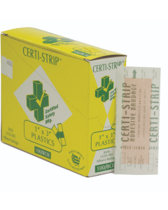certi strips bandages 1"x3"