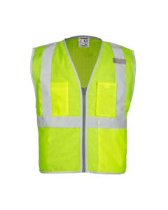 Kishigo 1507 Brilliant Series Economy Safety Vest - Yellow/Lime