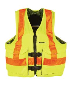 Hi-Vis Mesh Deluxe Life Vest Class 2, opening in back for "D" ring fro - 150800-410-050-15	