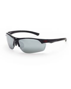CROSSFIRE, Shiny Black Frame - Silver Mirror Lens, SOLD BY THE EACH , 12/ CASE - 1663