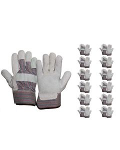 xl pyramex split cowhide leather gloves
