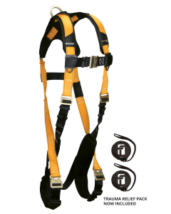 Journeyman FLEX Steel Harness with 1 Back D-ring; Quick Connect Legs a - 7021QC