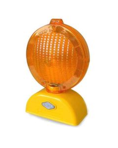BARRICADE LIGHT - Dicke Tools - Yellow Case 3V LED 3-way w/Photocell - Amber Lens - AC4D