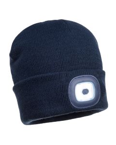 Beanie LED Head Lamp USB Rechargeable Navy - B029NAR