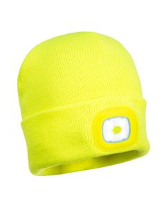 "Beanie LED Head Lamp USB Rechargeable YELLOW B029YER