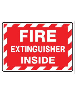 FIRE EXTINGUISHER INSIDE Sign Material Unit Of Measure : Adhesive Viny - LFXG571VSP