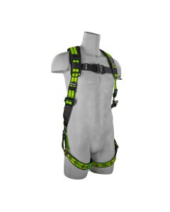 SAFEWAZE PRO+ Full Body Harness: w/ 1 d-ring,  Shoulder/Leg Pads, QC C - FS-FLEX185-2X
