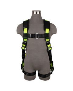SafeWaze PRO Vest Harness with Grommet Legs 1 D-ring (back). 1 Dorsal  -EXTRA SMALL - FS185-XS