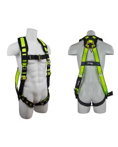 SafeWaze PRO Vest Harness with Grommet Legs 1 D-ring (back). 1 Dorsal  - FS185-2X