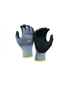 CorXcel Micro-Foam Nitrile Gloves. 15 gauge nylon and spandex liner (L) - GL601-L