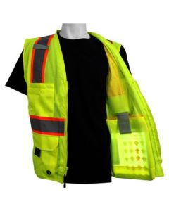 FrogWear® HV - High-Visibility Mesh Polyester Surveyors Safety Vest. A - Hi-Visibility Wear - GLO-079-XL