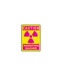 ACCUFORM 10 H X 7 W - Dura-Plastic™ RADIATION HAZARD (W/GRAPHIC), Yell - Facility & Traffic Signs:MRAD701XT