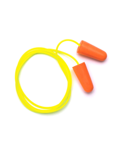 Disposable corded Earplugs. 100 Pair. 32DB - Orange - DP1001