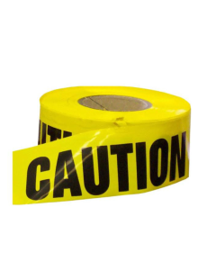 Accuform Caution Tape, Black on Yellow, 3" by 1000ft, Value series  - BT5058