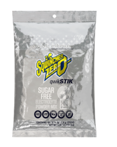 Sqwincher® .11 Ounce Cool Citrus Flavor Qwik Stik™ ZERO Powder, 50/PKG - 159060109-CC