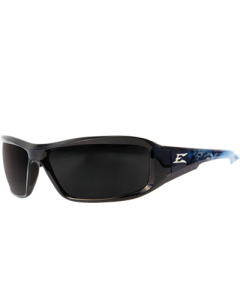 Edge Eyewear Brazeau Apocalypse 2 - Black & Blue Warrior Frame / Polarized Smoke Lens - TXB216-A2