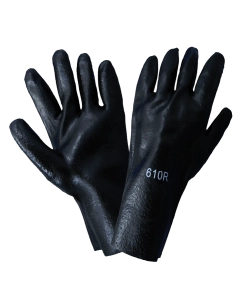 10" large pvc chemical gloves