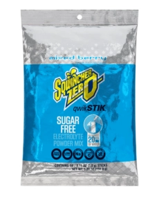 Sqwincher® .11 Ounce Mixed Berry Flavor Qwik Stik™ ZERO Powder, 50/PKG - 159060101-MB