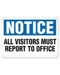 report to office sign